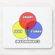 Venn Diagram .. Insomniacs Mousepads