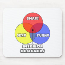 Venn Diagram .. Interior Designers Mouse Pad