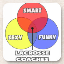 Venn Diagram .. Lacrosse Coaches Drink Coaster