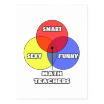 Venn Diagram .. Math Teachers postcards