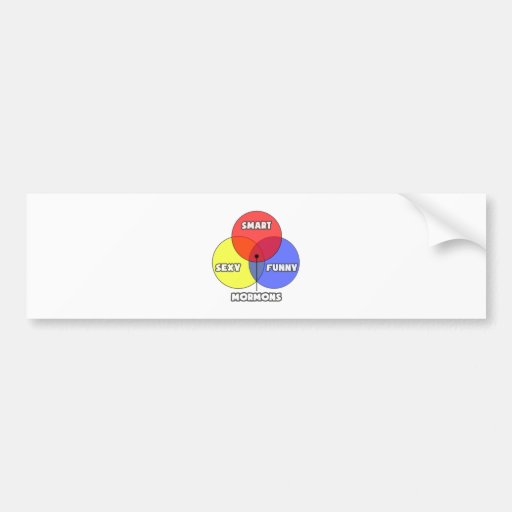 Venn Diagram .. Mormons Bumper Stickers