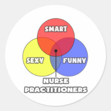 Venn Diagram .. Nurse Practitioners Stickers