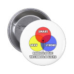 Venn Diagram .. Radiologic Technologists Pinback Buttons