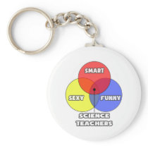 Venn Diagram .. Science Teachers keychains