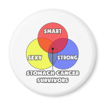 Venn Diagram .. Stomach Cancer Survivors magnets