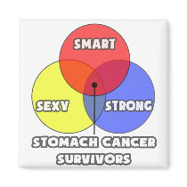 Venn Diagram .. Stomach Cancer Survivors magnets