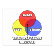 Venn Diagram .. Testicular Cancer Survivors Postcards