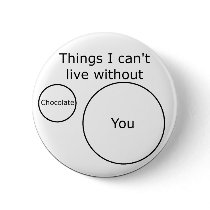 Venn I Can't Live Without You buttons by ODsandbox Venn I Can't Live Without You buttons