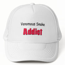 Venomous Snake Addict hats by AnimalShirts Venomous Snake Addict hats