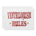 Ventriloquism Rules Personalized Invitations
