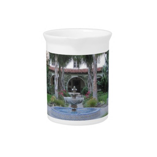 Ventura Mission Garden and Fountain Drink Pitchers