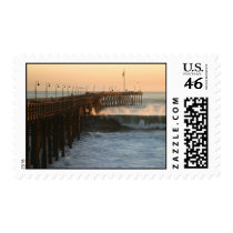 Ventura Storm Pier Postage Stamp