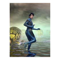 Venture Accross the Alien Lake Pods Poster posters by MDKgraphics Venture Accross the Alien Lake Pods Poster posters