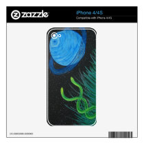 Venture To The Stars iPhone 4/4S Skin skins