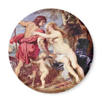 Venus And Adonis By Rubens Peter Paul Fridge Magnets
