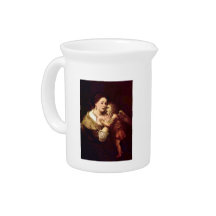 Venus and Cupid by Rembrandt Harmenszoon van Rijn Drink Pitcher