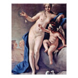 Venus And Cupid,  By Ricci Sebastiano Letterhead Design