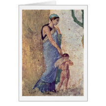 Venus And Cupid Punished By Pompeian Painter Greeting Cards