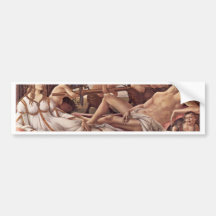 Venus And Mars By Botticelli Sandro (Best Quality) Bumper Sticker