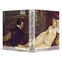 Venus And The Organ Player By Tizian Vinyl Binder