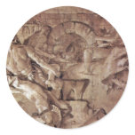 Venus Asks Vulcan For Aeneas To Forge An Armor Round Stickers