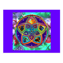 Venus Flower of Love fineART Flower Power / Square Post Card