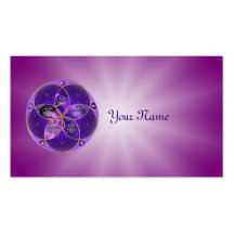 Venus Flower of Love fineART violet pink Business Card