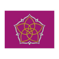 VENUS FLOWER / Venusblume Lotus GOLD SILVER