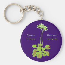 Venus Flytrap Botanical Art Key Chain
