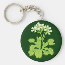 Venus Flytrap Floral Artwork Keychains