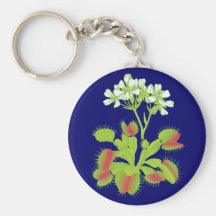 Venus Flytrap Flower Art Keychain