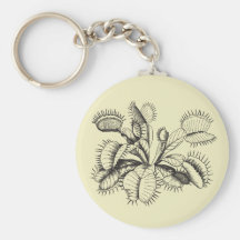 Venus Flytrap Vintage Art Key Chain