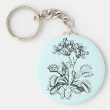Venus Flytrap Vintage Botanical Keychain
