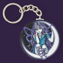 "Venus Moon"  Celestial Fairy Art Keychain keychains