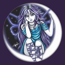 "Venus Moon"  Celestial Fairy Art Sticker stickers