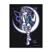 Venus Moon Celestial Fairy Fantasy Postcard by mykajelina Venus Moon Celestial Fairy Fantasy Postcard
