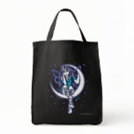 "Venus Moon" Crescent Moon Fairy Art Canvas Tote Tote Bags