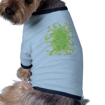 Venus of Willendorf Dog Tee Shirt by WildWitch