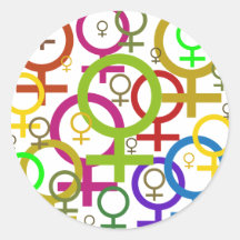 Venus Round Sticker