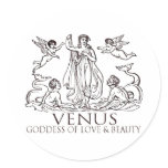 Venus Round Sticker