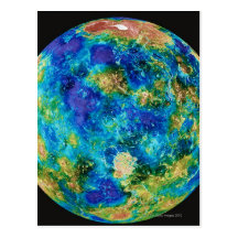 Venus Under False Color Postcards