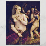 Venus With Mirror By Tizian Full Color Flyer