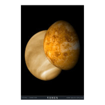 Venus with Visible and Radar Illumination posters by solarviews Venus with Visible and Radar Illumination posters