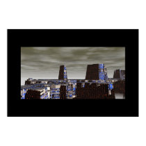 Venusian Skyline posters by Night_Wolf Venusian Skyline posters