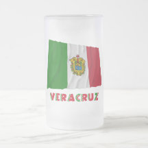 Veracruz que agita la bandera oficiosa tazas