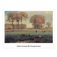 Verano indio de George Inness Postal