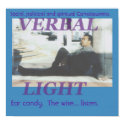 Verbal Light Poster posters