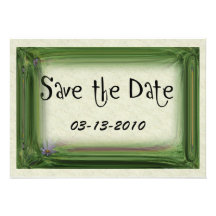 Verdant Frame Save the Date Invitations