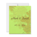 Verde Autumn Oak Leaves RSVP Announcements