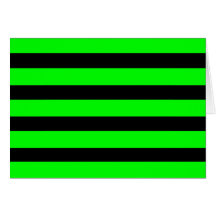 Verde lima de neón brillante y rayas negras tarjeta